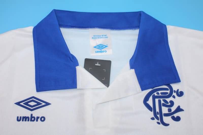 Thailand Quality(AAA) 1987/88 Rangers Away Retro Soccer Jersey