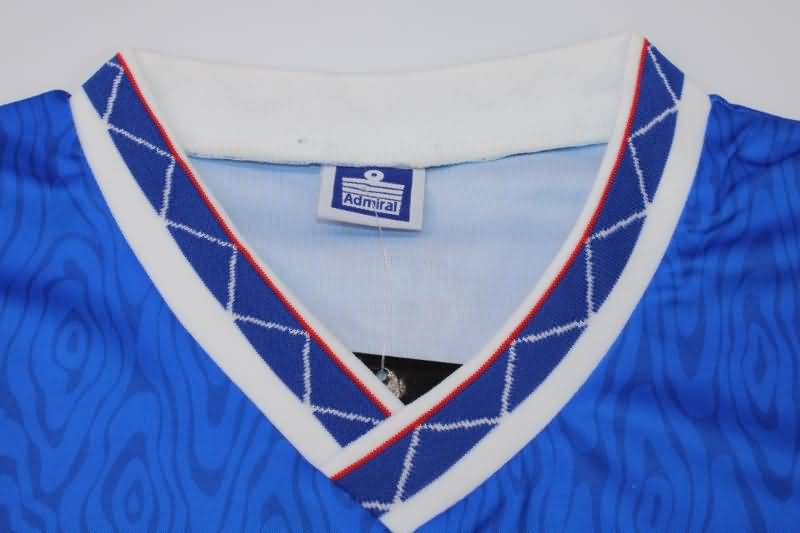 Thailand Quality(AAA) 1990/92 Rangers Home Retro Soccer Jersey