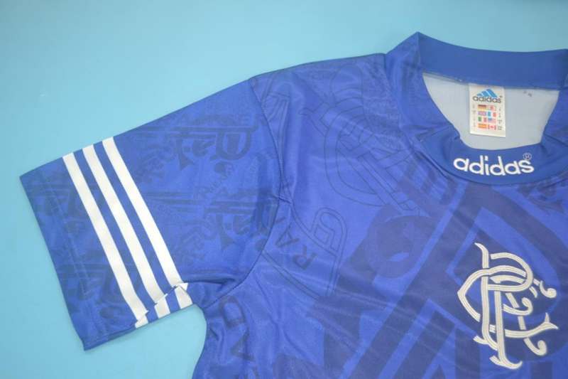 Thailand Quality(AAA) 1994/96 Rangers Home Retro Soccer Jersey