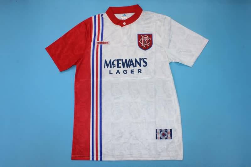 Thailand Quality(AAA) 1996/97 Rangers Away Retro Soccer Jersey