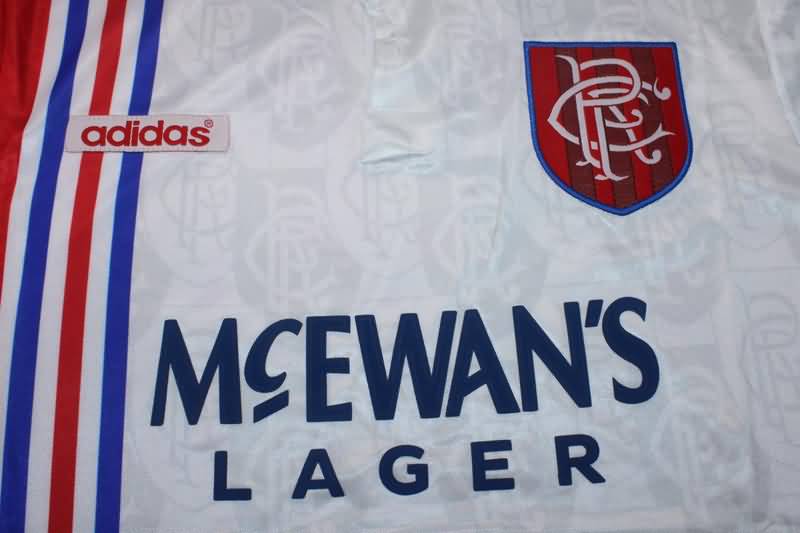 Thailand Quality(AAA) 1996/97 Rangers Away Retro Soccer Jersey