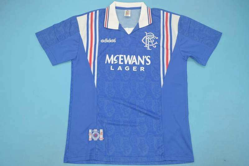 Thailand Quality(AAA) 1996/97 Rangers Home Retro Soccer Jersey