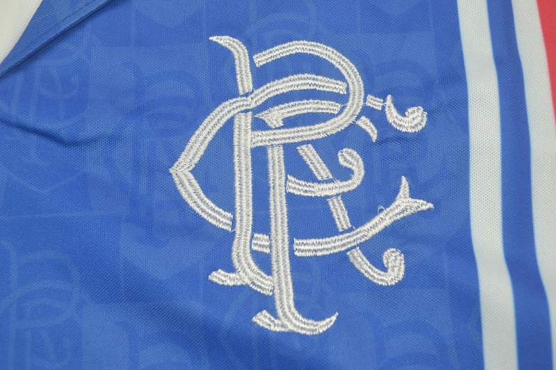 Thailand Quality(AAA) 1996/97 Rangers Home Retro Soccer Jersey