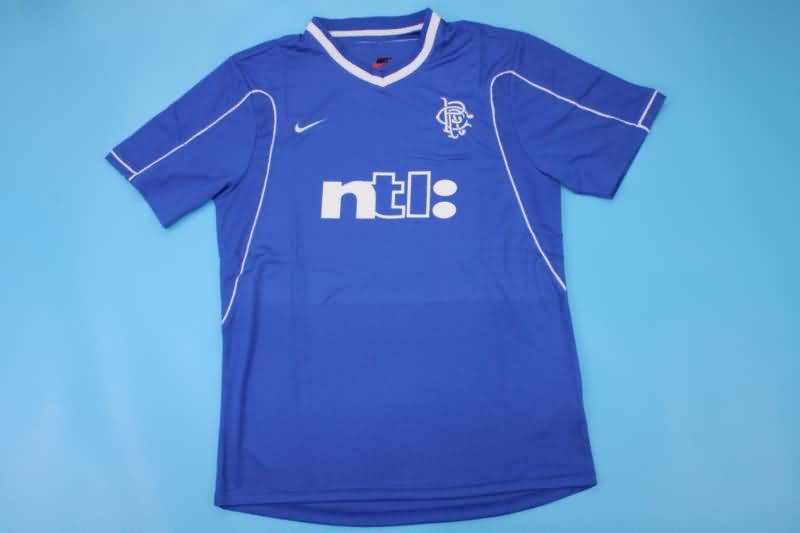 Thailand Quality(AAA) 1999/01 Rangers Home Retro Soccer Jersey