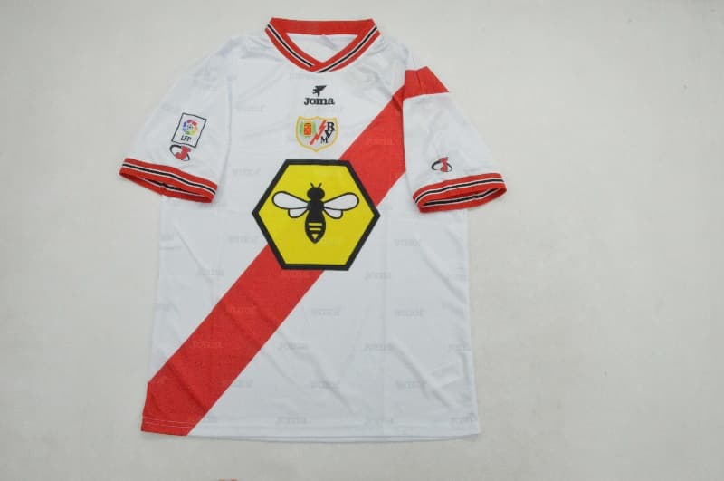 Thailand Quality(AAA) 1999/00 Rayo Vallecano Home Retro Soccer Jersey
