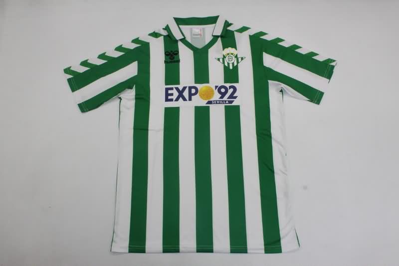 Thailand Quality(AAA) 1988/90 Real Betis Home Retro Soccer Jersey