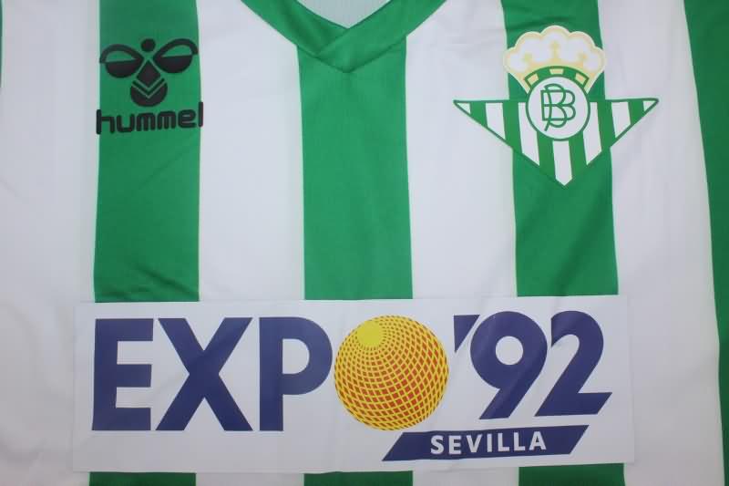 Thailand Quality(AAA) 1988/90 Real Betis Home Retro Soccer Jersey