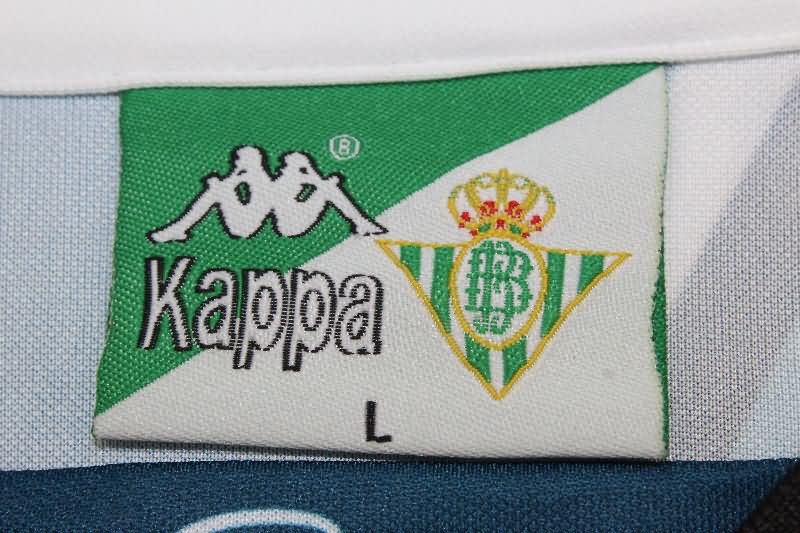 Thailand Quality(AAA) 1995/97 Real Betis Away Long Slevee Retro Soccer Jersey