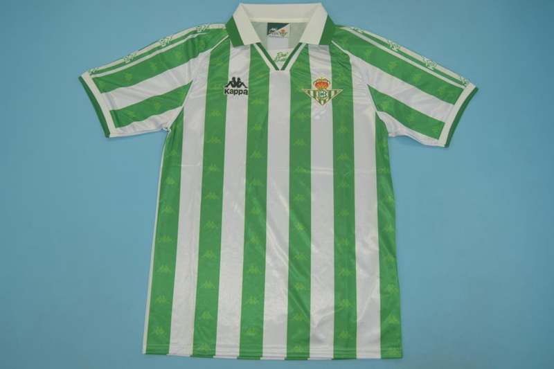 Thailand Quality(AAA) 1995/97 Real Betis Home Retro Soccer Jersey