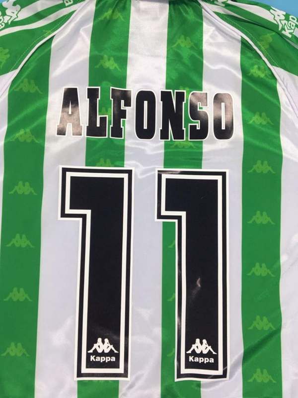 Thailand Quality(AAA) 1995/97 Real Betis Home Retro Soccer Jersey