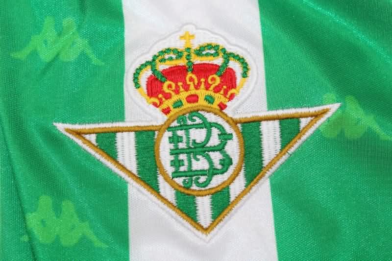 Thailand Quality(AAA) 1995/97 Real Betis Home Long Slevee Retro Soccer Jersey