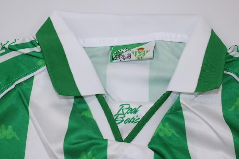 Thailand Quality(AAA) 1995/97 Real Betis Home Long Slevee Retro Soccer Jersey