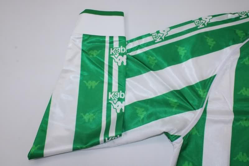 Thailand Quality(AAA) 1995/97 Real Betis Home Long Slevee Retro Soccer Jersey