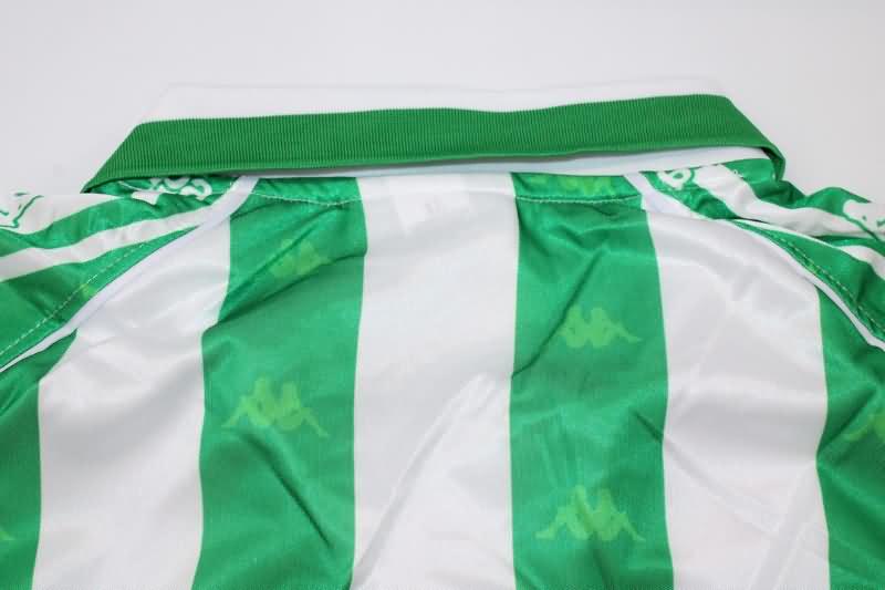 Thailand Quality(AAA) 1995/97 Real Betis Home Long Slevee Retro Soccer Jersey