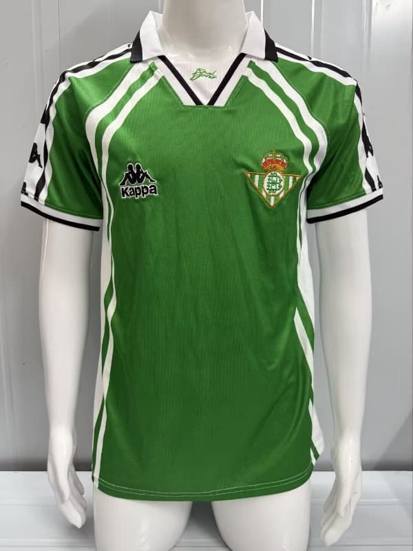 Thailand Quality(AAA) 1997/98 Real Betis Away Retro Soccer Jersey