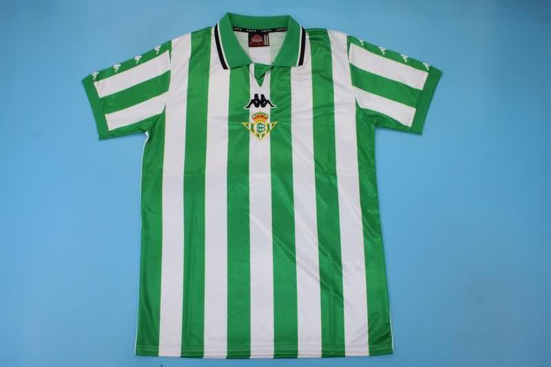 Thailand Quality(AAA) 1999/00 Real Betis Home Retro Soccer Jersey