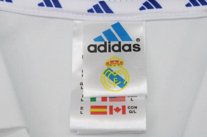 Thailand Quality(AAA) 2001/02 Real Madrid Home Retro Laliga Soccer Jersey