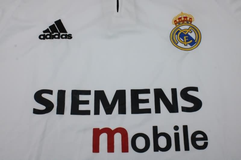 Thailand Quality(AAA) 2003/04 Real Madrid Home Retro Soccer Jersey