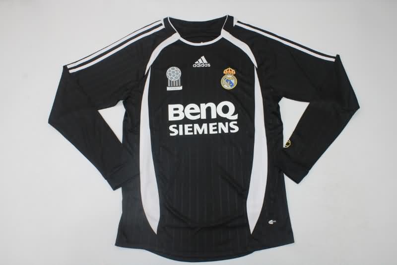 Thailand Quality(AAA) 2006/07 Real Madrid Away Retro Long Sleeve Soccer Jersey