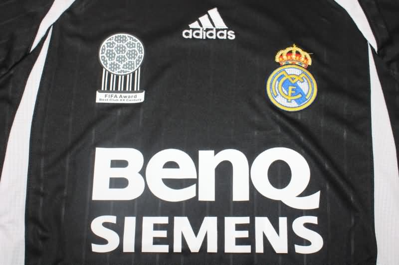 Thailand Quality(AAA) 2006/07 Real Madrid Away Retro Long Sleeve Soccer Jersey