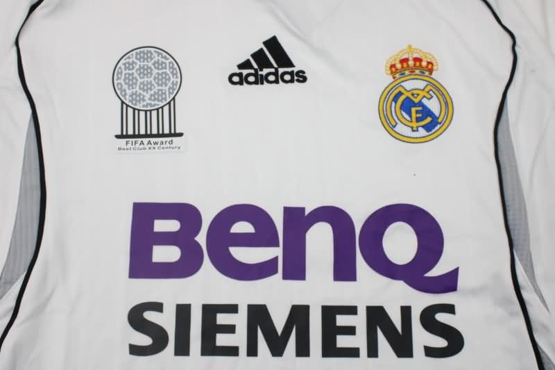 Thailand Quality(AAA) 2006/07 Real Madrid Home Retro Soccer Jersey