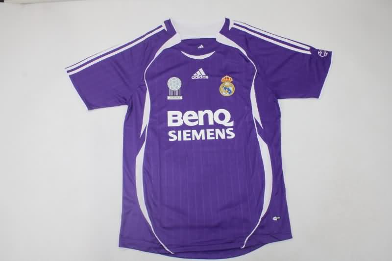 Thailand Quality(AAA) 2006/07 Real Madrid Third Retro Soccer Jersey