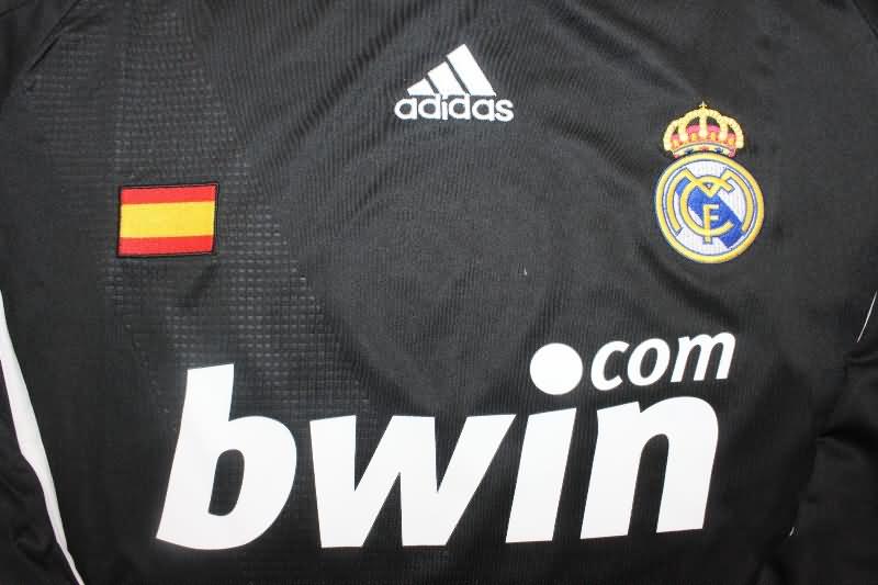 Thailand Quality(AAA) 2008/09 Real Madrid Away Long Sleeve Retro Soccer Jersey
