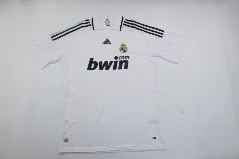 Thailand Quality(AAA) 2008/09 Real Madrid Home Retro Soccer Jersey