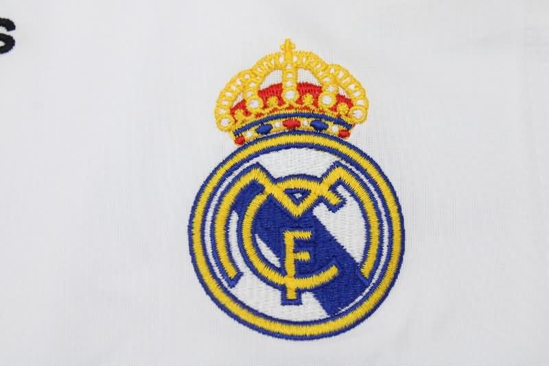 Thailand Quality(AAA) 2009/10 Real Madrid Home Long Sleeve Retro Soccer Jersey