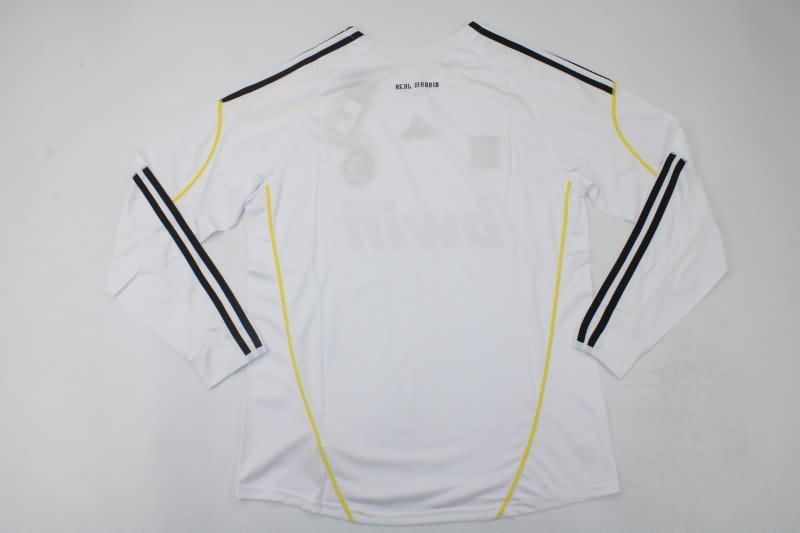 Thailand Quality(AAA) 2009/10 Real Madrid Home Long Sleeve Retro Soccer Jersey