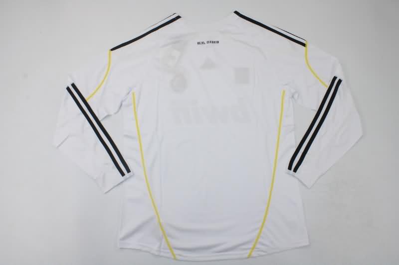 Thailand Quality(AAA) 2009/10 Real Madrid Home Long Sleeve Retro Soccer Jersey