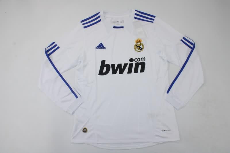 Thailand Quality(AAA) 2010/11 Real Madrid Home Retro Soccer Jersey(L/S)