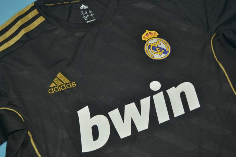 Thailand Quality(AAA) 2011/12 Real Madrid Away Retro Soccer Jersey(L/S)