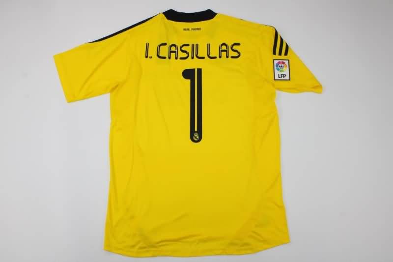 Thailand Quality(AAA) 2011/12 Real Madrid Goalkeeper Yellow Retro Soccer Jersey