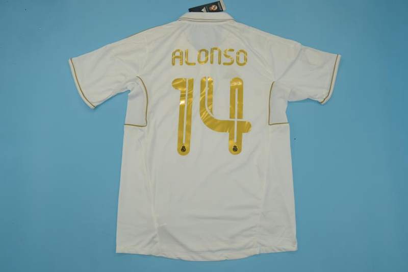 Thailand Quality(AAA) 2011/12 Real Madrid Home Retro Soccer Jersey