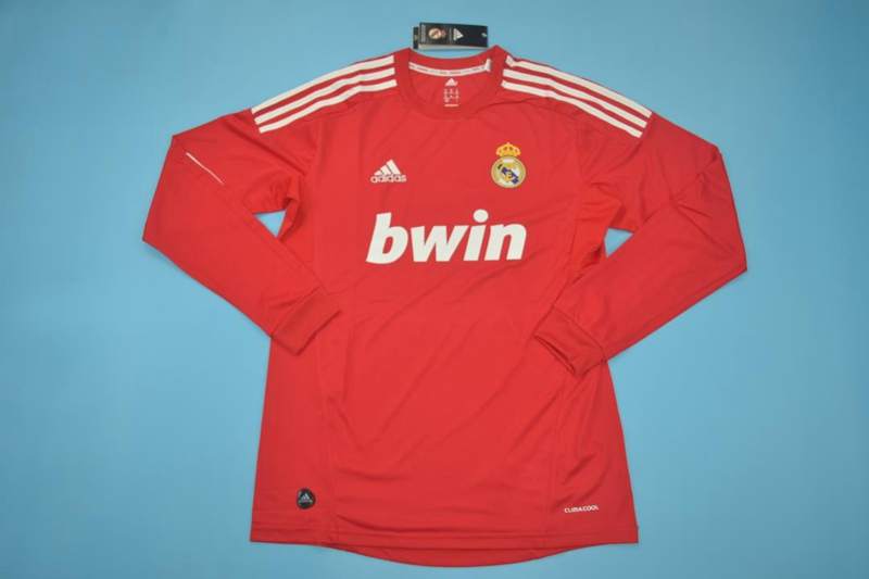 Thailand Quality(AAA) 2011/12 Real Madrid Third Retro Soccer Jersey(L/S)