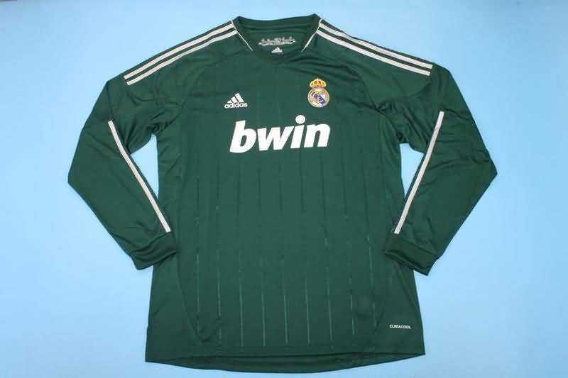 Thailand Quality(AAA) 2012/13 Real Madrid Third Long Sleeve Retro Soccer Jersey