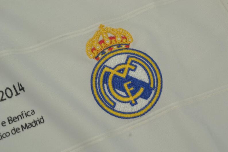 Thailand Quality(AAA) 2013/14 Real Madrid Home UCL Retro Jersey(L/S)