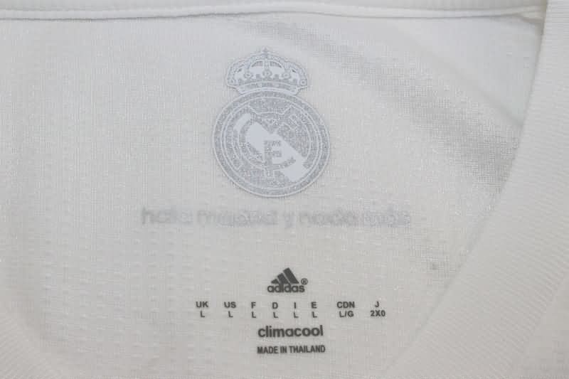Thailand Quality(AAA) 2015/16 Real Madrid Home Long Retro Soccer Jersey (Player)