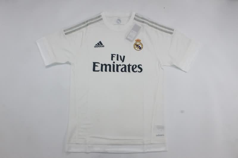 Thailand Quality(AAA) 2015/16 Real Madrid Home Retro Soccer Jersey (Player)