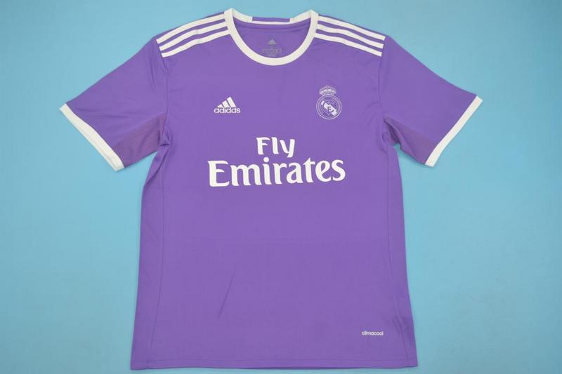 Thailand Quality(AAA) 2016/17 Real Madrid Away Retro Soccer Jersey