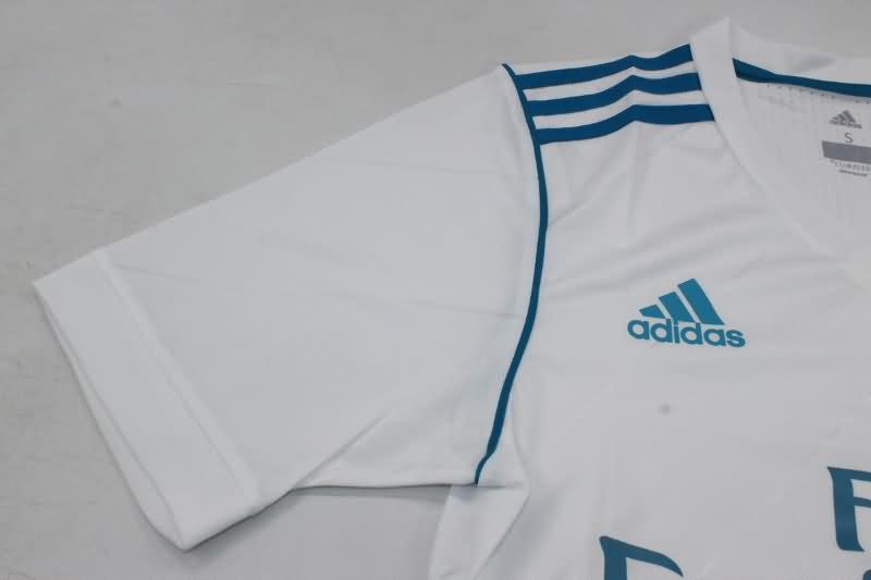 Thailand Quality(AAA) 2017/18 Real Madrid Home Retro Soccer Jersey(Player)