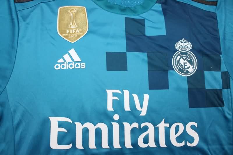 Thailand Quality(AAA) 2017/18 Real Madrid Third Retro Soccer Jersey(Player)