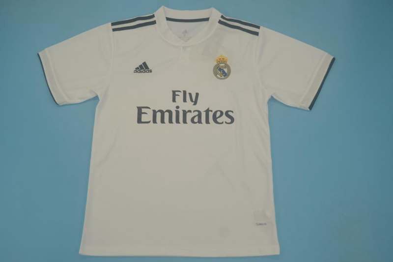 Thailand Quality(AAA) 2018/19 Real Madrid Home Retro Soccer Jersey