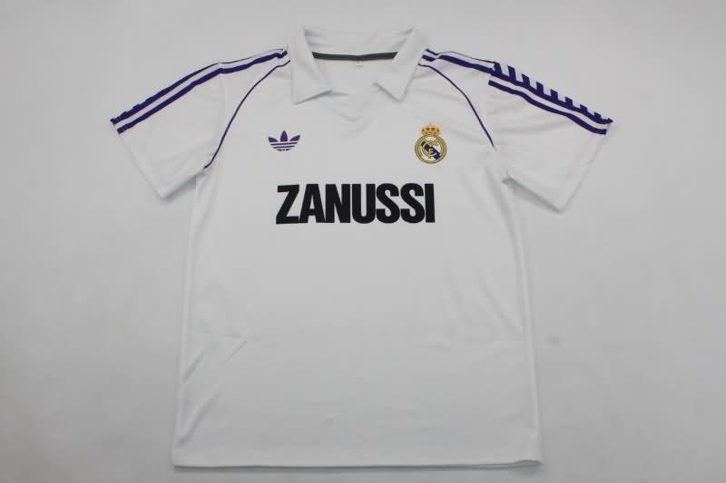 Thailand Quality(AAA) 1982/84 Real Madrid Home Retro Soccer Jersey