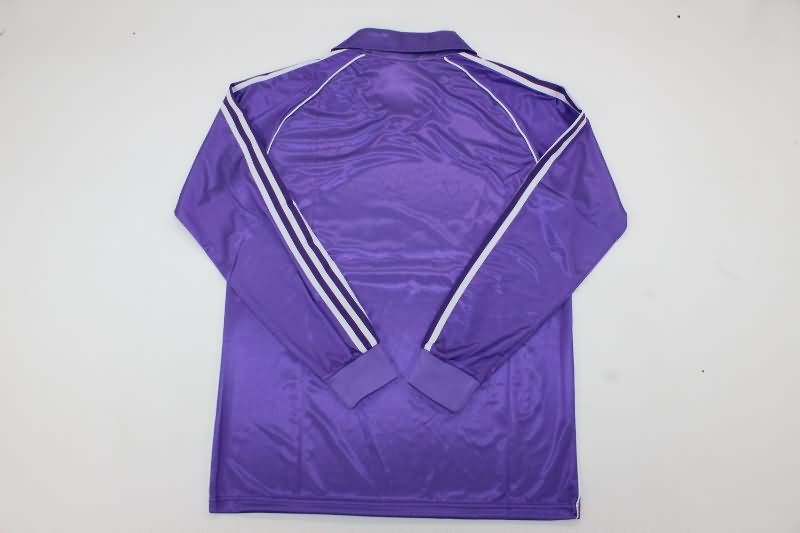 Thailand Quality(AAA) 1984/85 Real Madrid Away Long Sleeve Retro Soccer Jersey