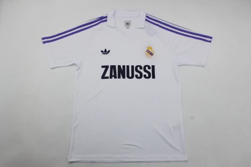 Thailand Quality(AAA) 1984/85 Real Madrid Home Retro Soccer Jersey