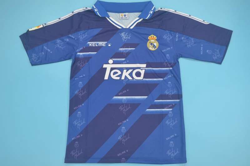 Thailand Quality(AAA) 1994/96 Real Madrid Away Retro Soccer Jersey