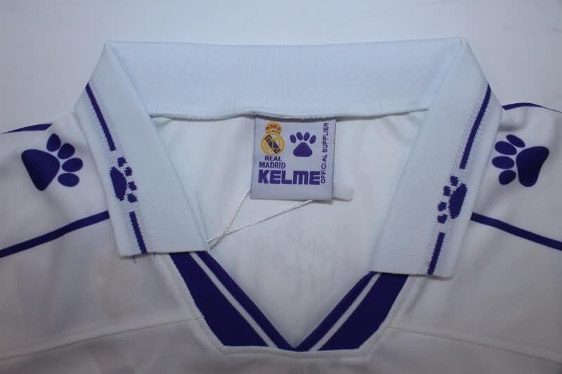 Thailand Quality(AAA) 1994/96 Real Madrid Home Retro Long Sleeve Soccer Jersey