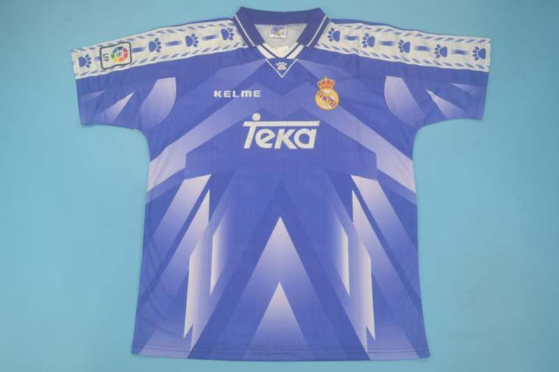 Thailand Quality(AAA) 1996/97 Real Madrid Away Retro Soccer Jersey